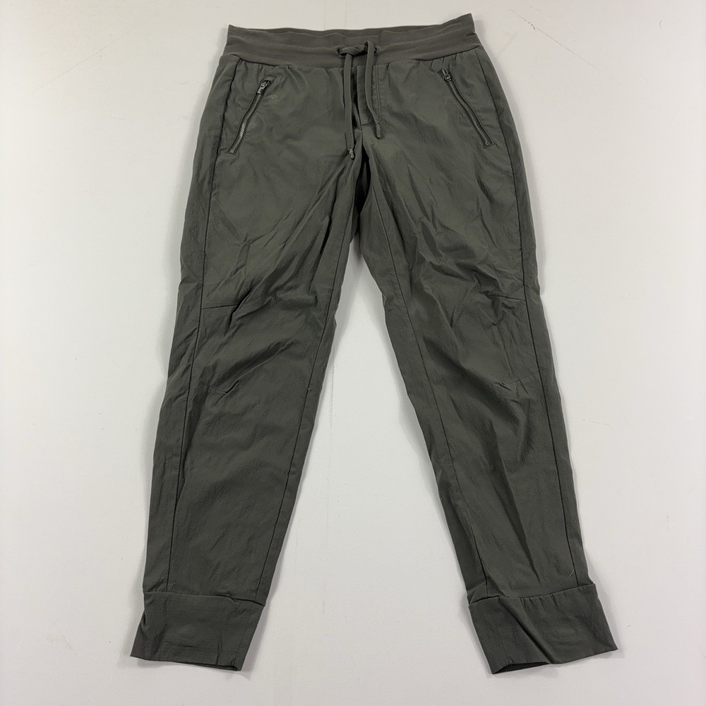 Athleta Trekkie North Joggler Pants Womens 6 Green Slim Tapered Stretch